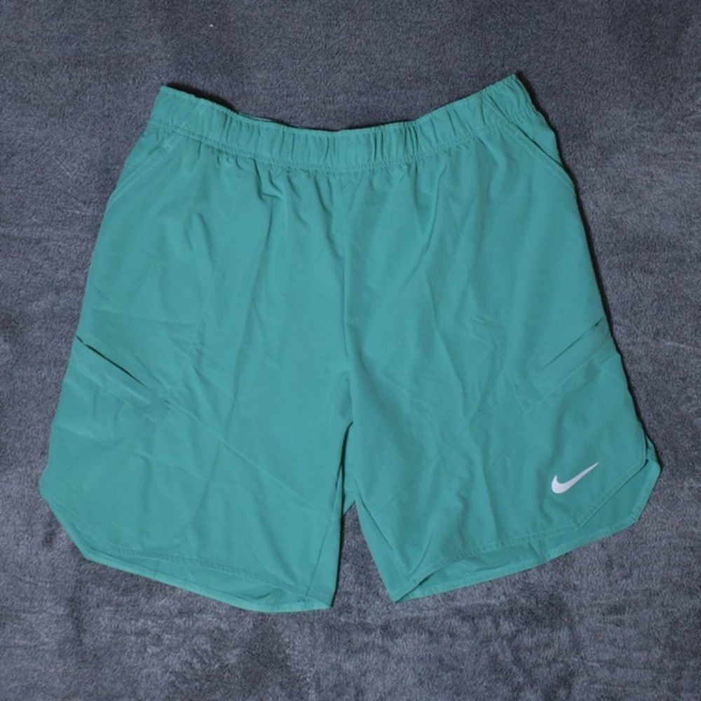 Nike Court Dri-FIT Advantage 9" Tennis Shorts Men's XL Green Teal NEW DR6546-392